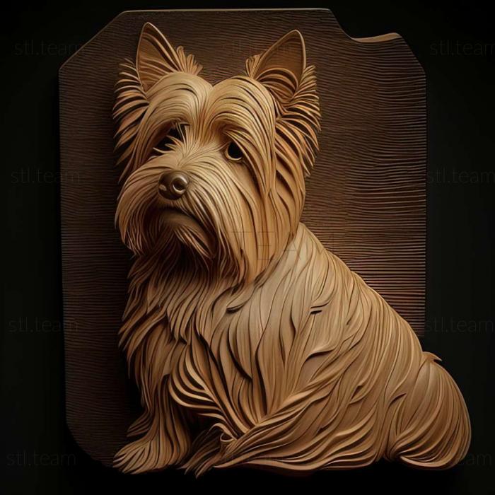 3D модель Бобтейл собака (STL)